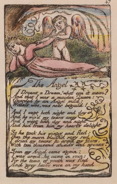 Songs of Innocence and of Experience, Plate 47, The Angel (Bentley 41) by William Blake